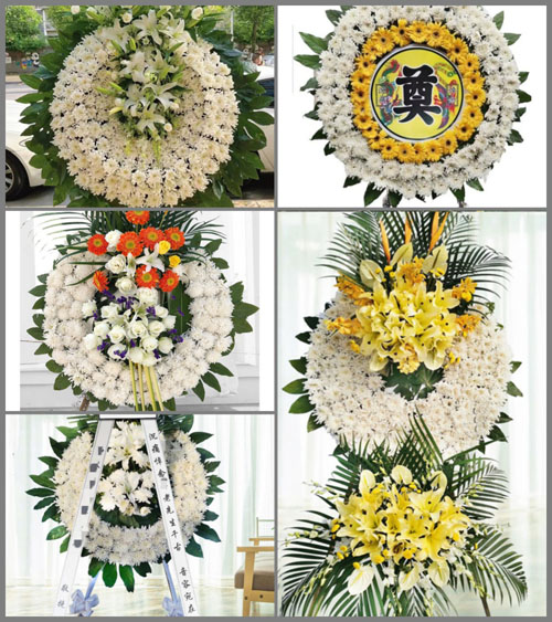 四川成都崇州市大划镇登田村花圈速递